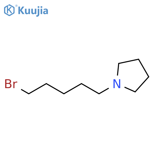 1-(5-bromopentyl)pyrrolidine structure