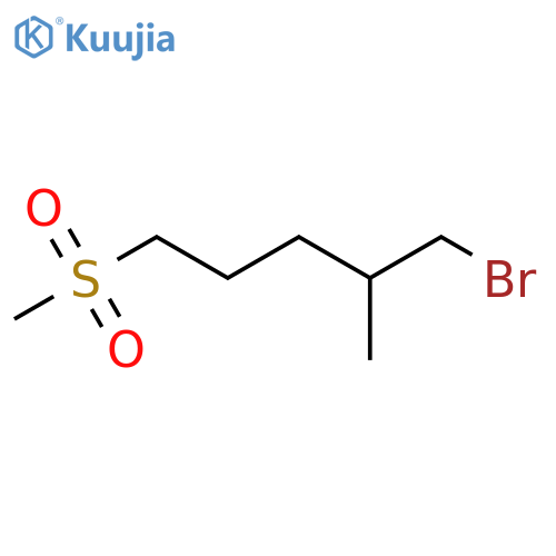 1-Bromo-2-methyl-5-methylsulfonylpentane structure