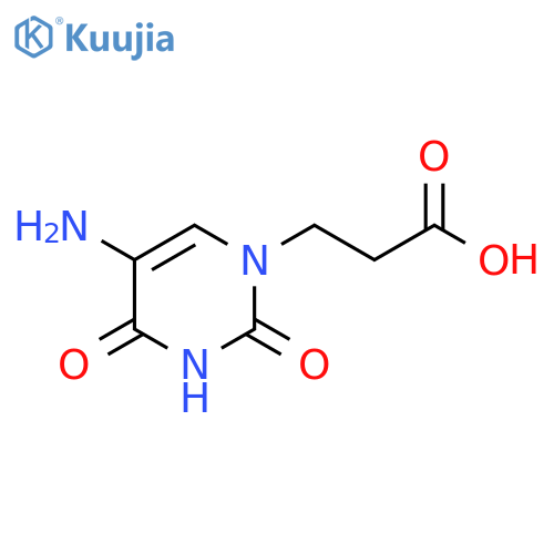 3-(5-amino-2,4-dioxo-1,2,3,4-tetrahydropyrimidin-1-yl)propanoic acid structure