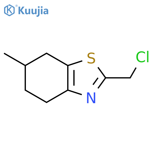 2-(chloromethyl)-6-methyl-4,5,6,7-tetrahydro-1,3-benzothiazole structure