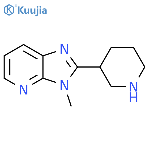 3-methyl-2-(piperidin-3-yl)-3H-imidazo[4,5-b]pyridine structure