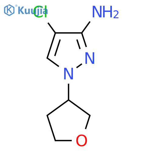 4-Chloro-1-(oxolan-3-yl)-1h-pyrazol-3-amine structure