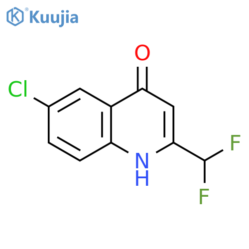 6-chloro-2-(difluoromethyl)-1,4-dihydroquinolin-4-one structure