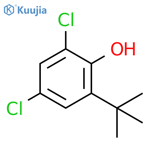 Phenol, 2,4-dichloro-6-(1,1-dimethylethyl)- structure