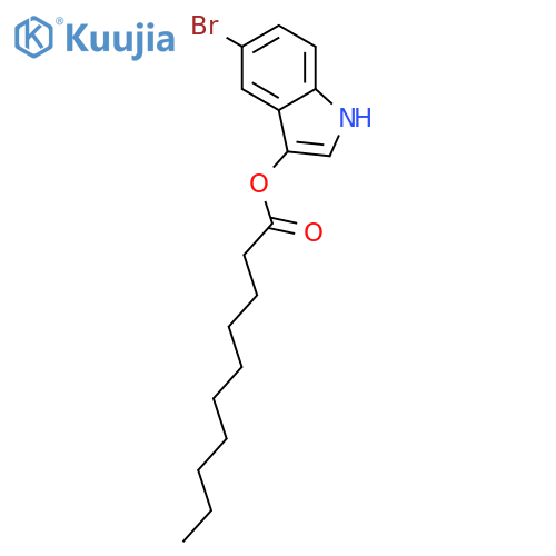 (5-Bromo-1H-indol-3-yl) decanoate structure