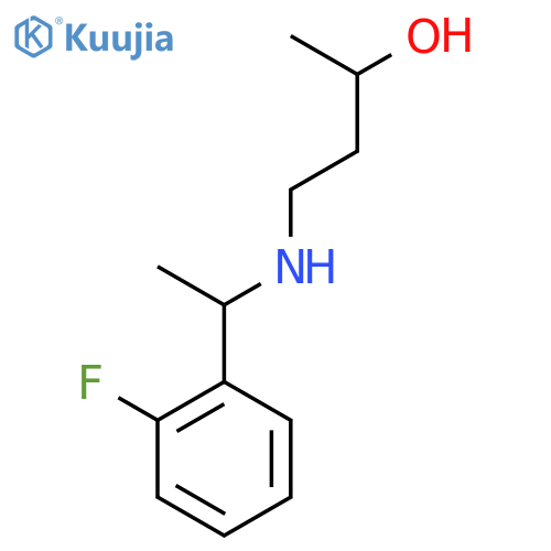 4-{1-(2-fluorophenyl)ethylamino}butan-2-ol structure