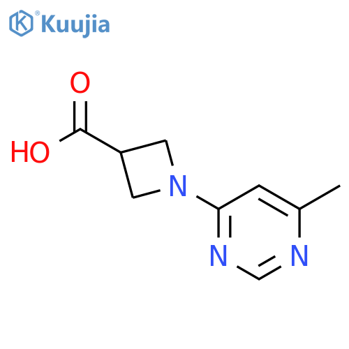 1-(6-methylpyrimidin-4-yl)azetidine-3-carboxylic acid structure
