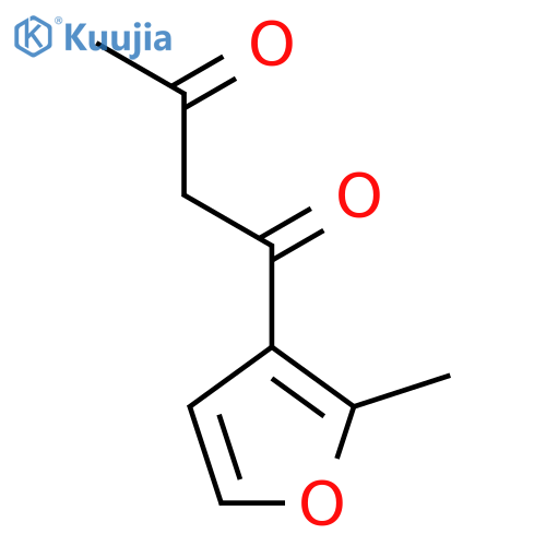 1-(2-Methylfuran-3-yl)butane-1,3-dione structure