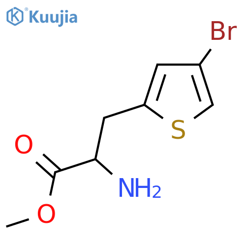 Methyl 2-amino-3-(4-bromothiophen-2-yl)propanoate structure