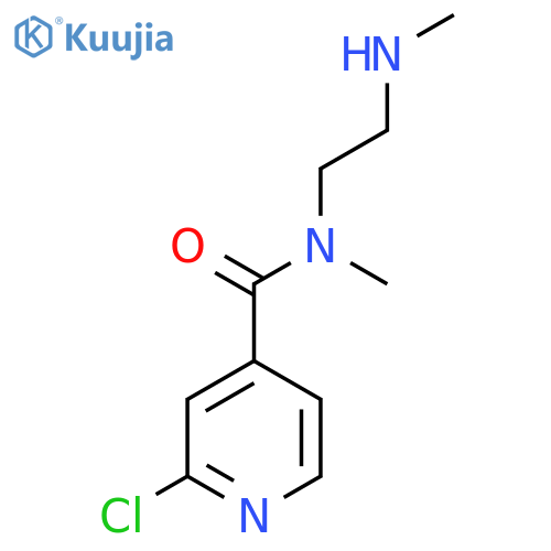 2-chloro-N-methyl-N-2-(methylamino)ethylpyridine-4-carboxamide structure