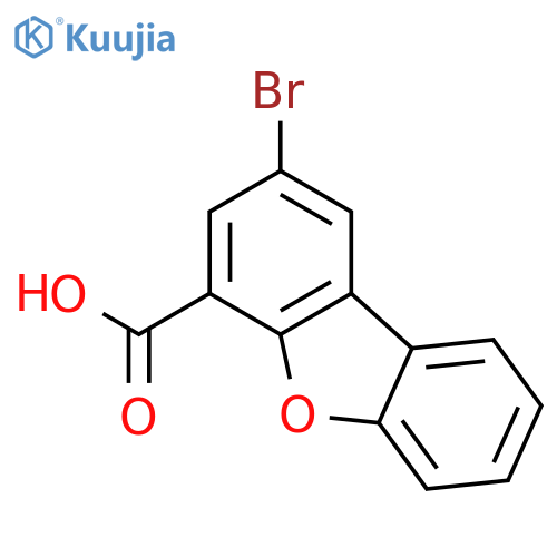 4-Dibenzofurancarboxylic acid, 2-bromo- structure