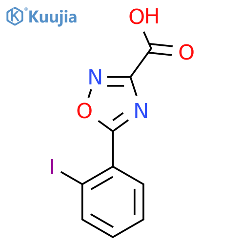 5-(2-Iodophenyl)-1,2,4-oxadiazole-3-carboxylic acid structure