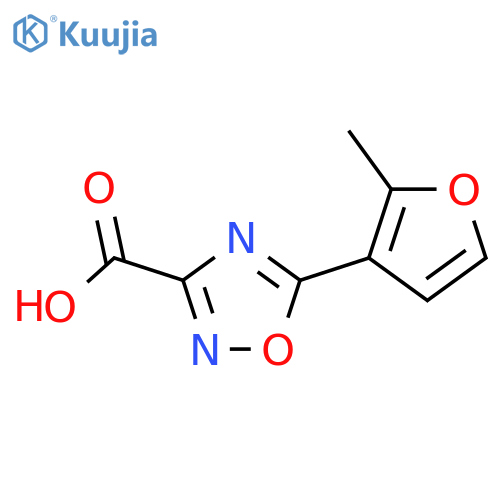 5-(2-Methylfuran-3-yl)-1,2,4-oxadiazole-3-carboxylic acid structure