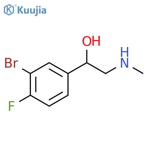 1-(3-bromo-4-fluorophenyl)-2-(methylamino)ethan-1-ol structure