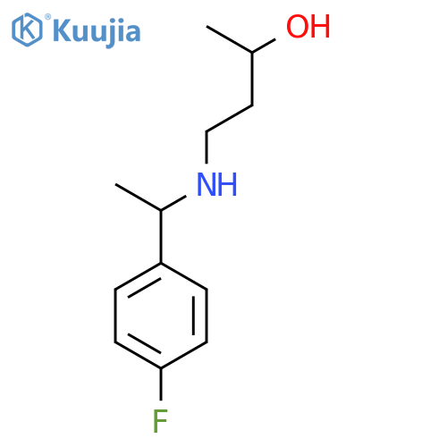 4-{1-(4-fluorophenyl)ethylamino}butan-2-ol structure