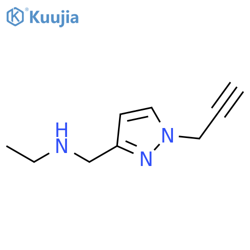 ethyl({1-(prop-2-yn-1-yl)-1H-pyrazol-3-ylmethyl})amine structure