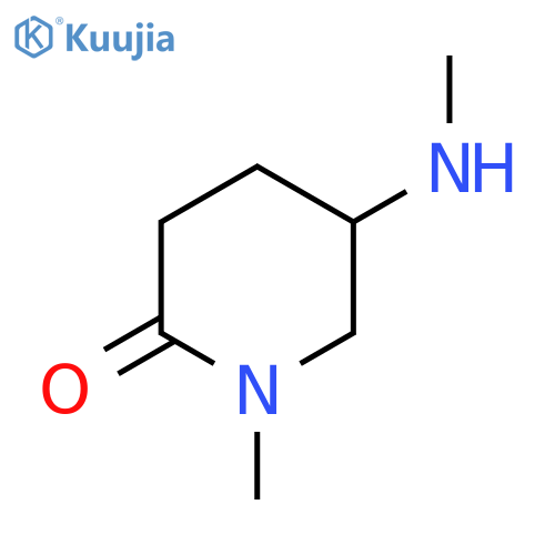 1-methyl-5-(methylamino)piperidin-2-one structure