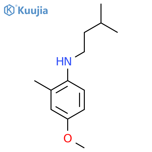 4-methoxy-2-methyl-N-(3-methylbutyl)aniline structure