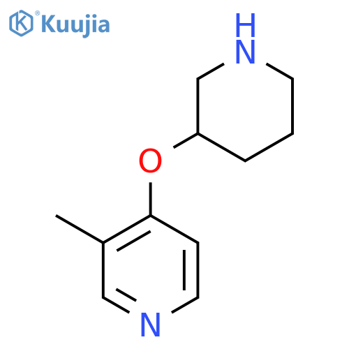 3-Methyl-4-(piperidin-3-yloxy)pyridine structure