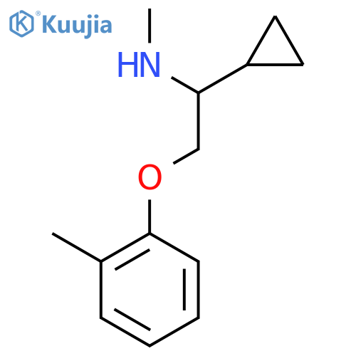 1-Cyclopropyl-2-(2-methylphenoxy)ethylmethylamine structure