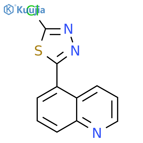 5-(5-Chloro-1,3,4-thiadiazol-2-yl)quinoline structure
