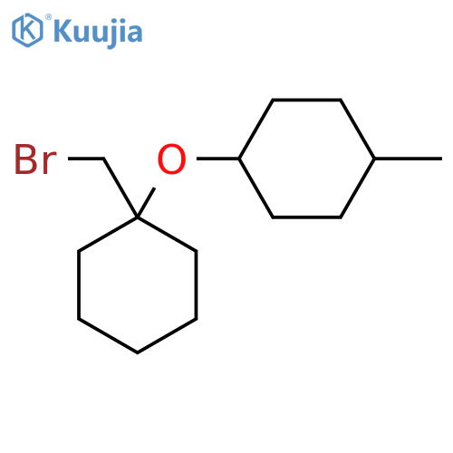 1-{1-(bromomethyl)cyclohexyloxy}-4-methylcyclohexane structure