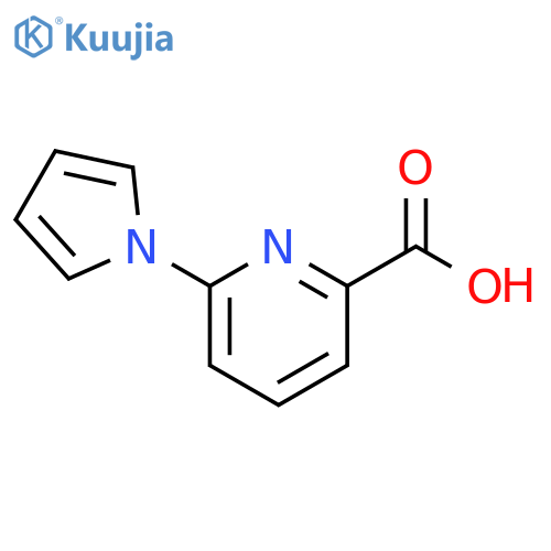 6-(1H-pyrrol-1-yl)pyridine-2-carboxylic acid structure