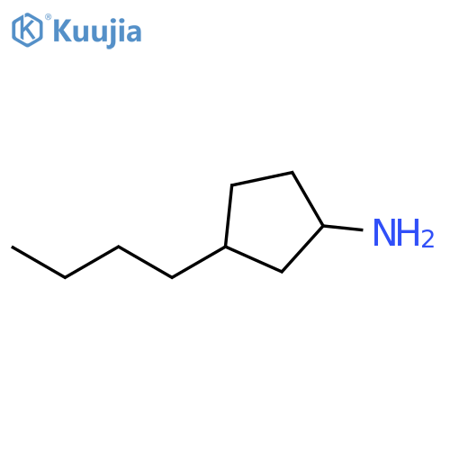 3-butylcyclopentan-1-amine structure
