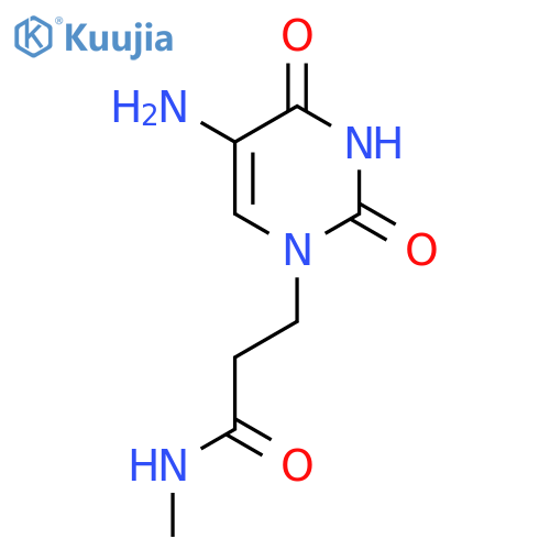 3-(5-amino-2,4-dioxo-1,2,3,4-tetrahydropyrimidin-1-yl)-N-methylpropanamide structure