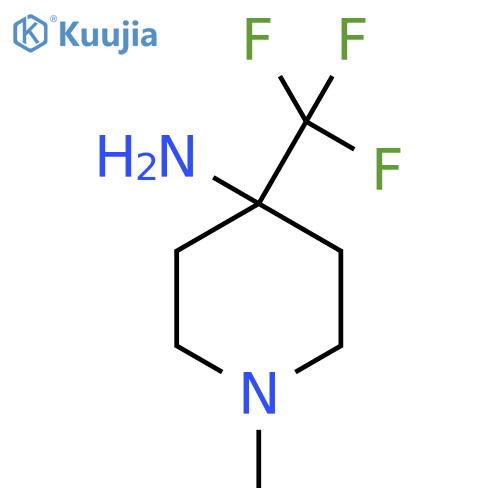 1-methyl-4-(trifluoromethyl)piperidin-4-amine structure