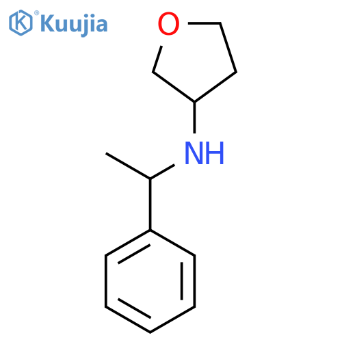 N-(1-Phenylethyl)oxolan-3-amine structure