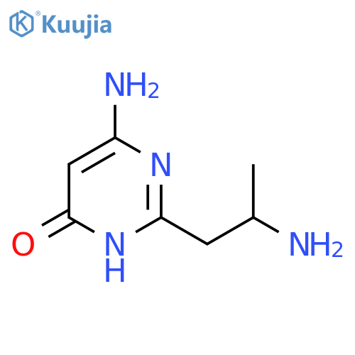 6-amino-2-(2-aminopropyl)-3,4-dihydropyrimidin-4-one structure
