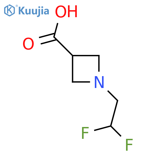 1-(2,2-Difluoroethyl)azetidine-3-carboxylic acid structure