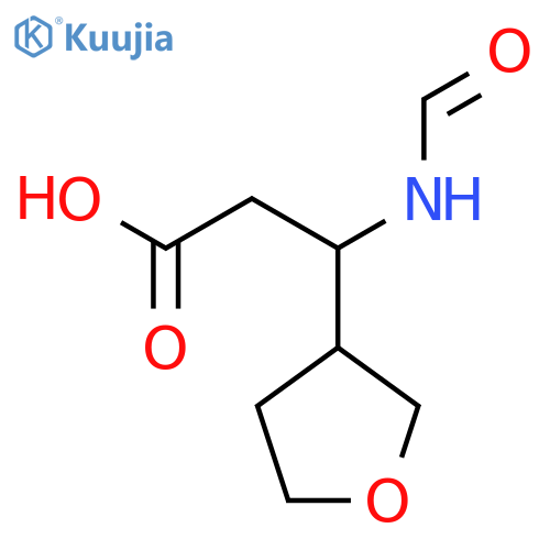 3-formamido-3-(oxolan-3-yl)propanoic acid structure