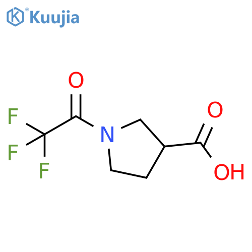 1-(2,2,2-trifluoroacetyl)pyrrolidine-3-carboxylic acid structure