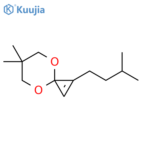 4,8-Dioxaspiro[2.5]oct-1-ene, 6,6-dimethyl-1-(3-methylbutyl)- structure