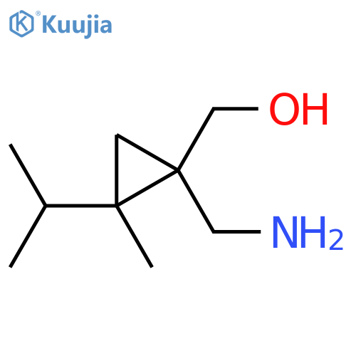 1-(Aminomethyl)-2-methyl-2-(1-methylethyl)-cyclopropanemethanol structure