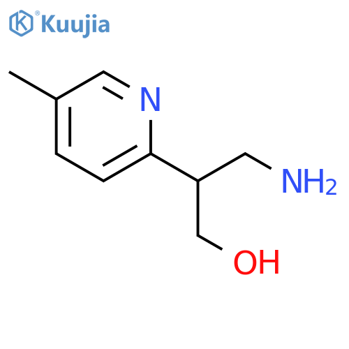3-amino-2-(5-methylpyridin-2-yl)propan-1-ol structure