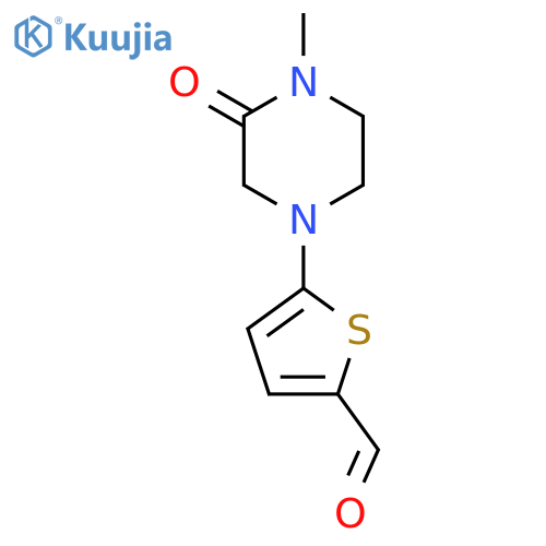 5-(4-Methyl-3-oxopiperazin-1-yl)thiophene-2-carbaldehyde structure