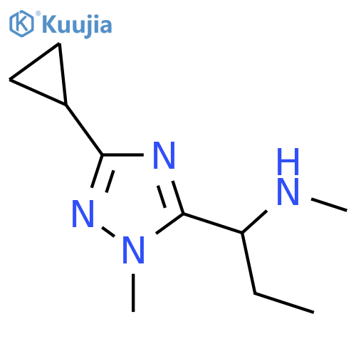 1-(3-cyclopropyl-1-methyl-1H-1,2,4-triazol-5-yl)propyl(methyl)amine structure