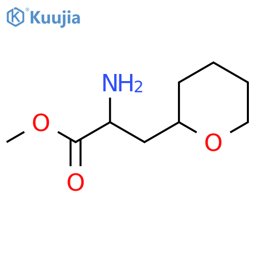 methyl 2-amino-3-(oxan-2-yl)propanoate structure