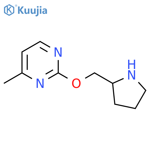 4-methyl-2-[(pyrrolidin-2-yl)methoxy]pyrimidine structure