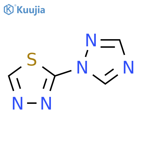 2-(1H-1,2,4-triazol-1-yl)-1,3,4-thiadiazole structure