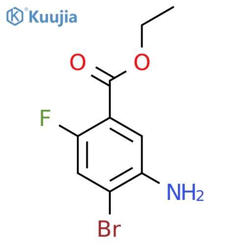 Ethyl 5-amino-4-bromo-2-fluorobenzoate structure