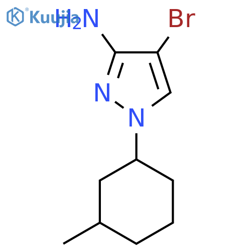 4-Bromo-1-(3-methylcyclohexyl)-1h-pyrazol-3-amine structure