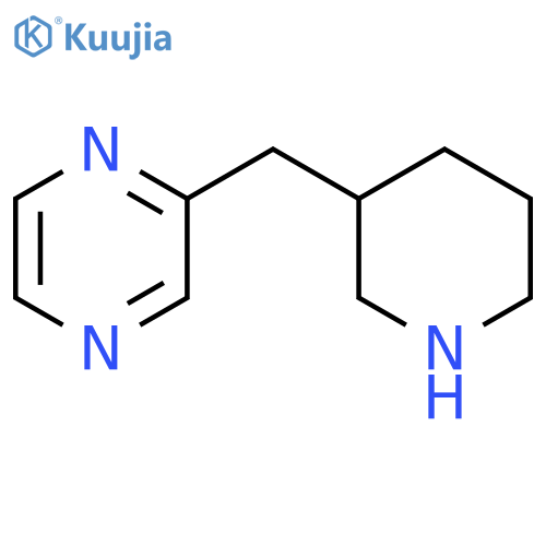 Pyrazine, 2-(3-piperidinylmethyl)- structure