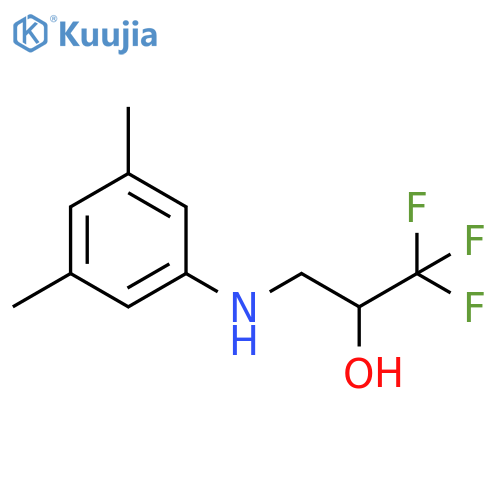 3-(3,5-dimethylphenyl)amino-1,1,1-trifluoropropan-2-ol structure