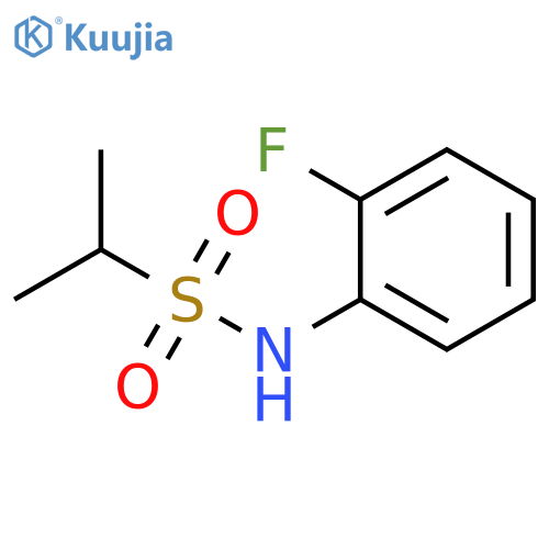 N-(2-fluorophenyl)propane-2-sulfonamide structure