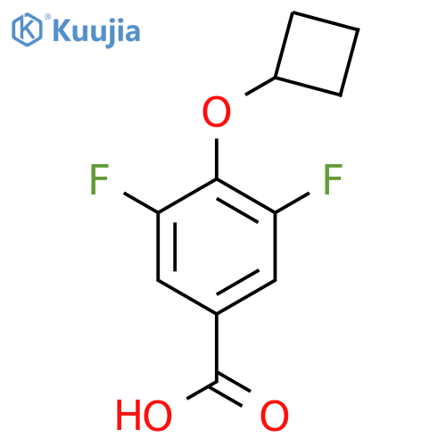 4-Cyclobutoxy-3,5-difluorobenzoic acid structure