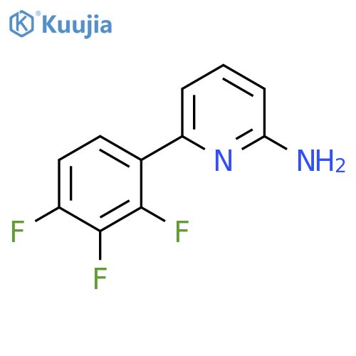 6-(2,3,4-trifluorophenyl)pyridin-2-amine structure